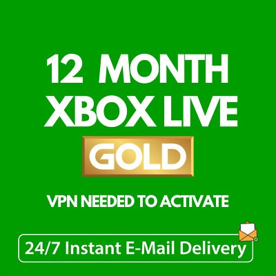 Xbox LIVE 12 Month Gold Code (Brazil VPN)