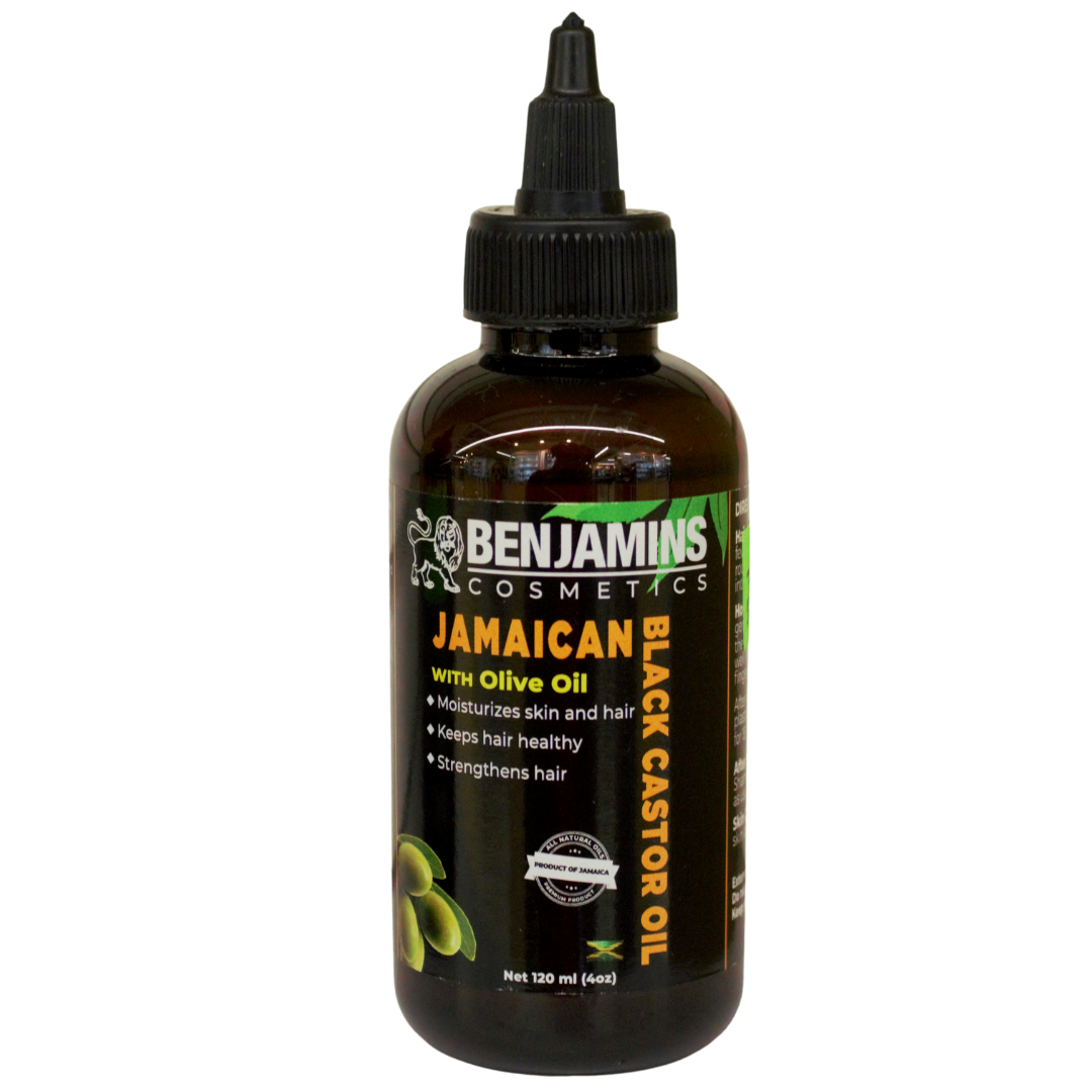 Benjamins Jamaican Black Castor Oil with Olive Oil, 4 oz