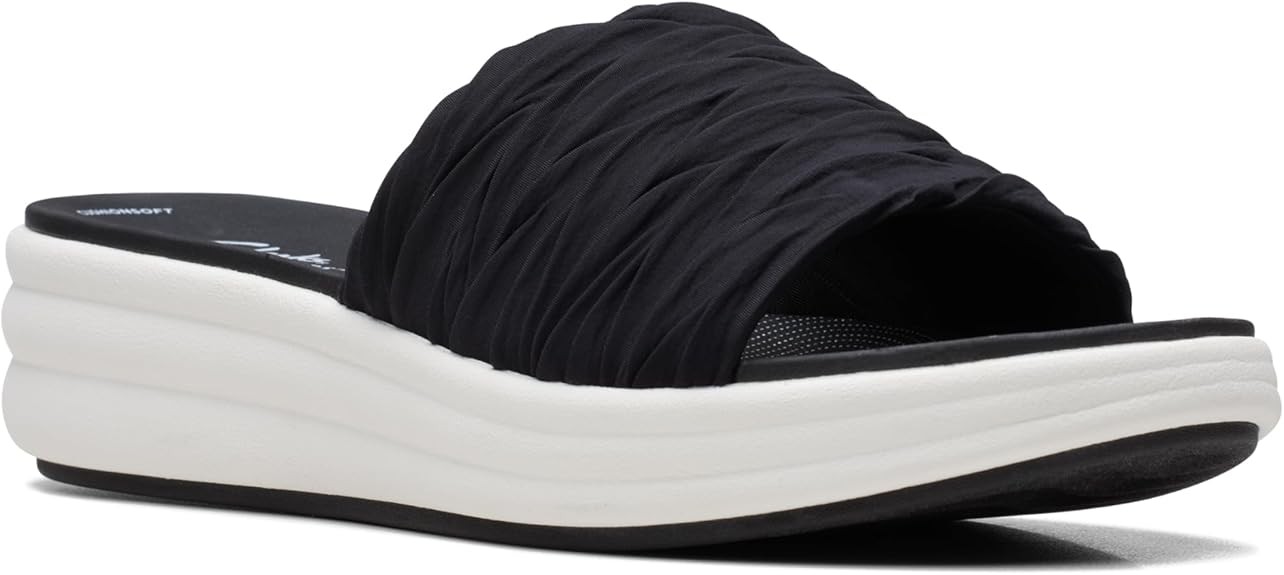 Clarks Womens Drift Petal ( Black Synthetic)