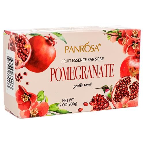 Panrosa Fruit Essence Bar Soap, Pomegranate, 7oz