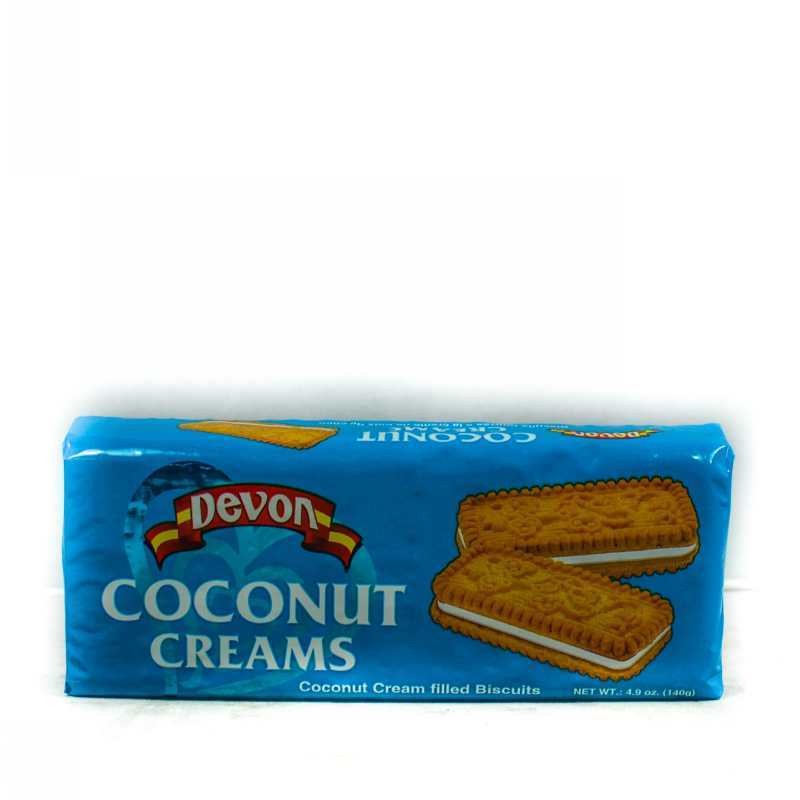 DEVON COCONUT CREAMS BISCUITS 140G