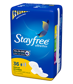 STAYFREE ULTRA THIN REGULAR WITH WINGS 36’S