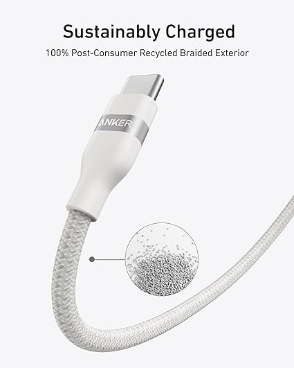 Anker Nano USB C Cable, 240W 6 ft Flexible Multi-Color Braided Cord, Fast Charging Type C Charger for iPhone 16/16 Pro/16 Plus/16 Pro Max, MacBook Pro, iPad Pro, Galaxy S23, and More