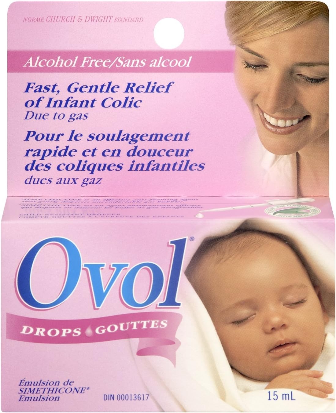 OVOL Infant DROPS for Fast & Gentle Relief of Infant Colic Gas 15 ml