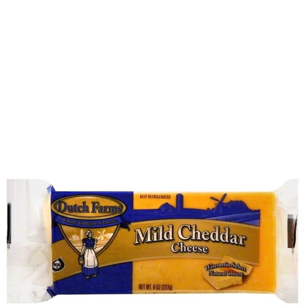 DUTCH FARMS CHEDDAR MILD BAR 8oz