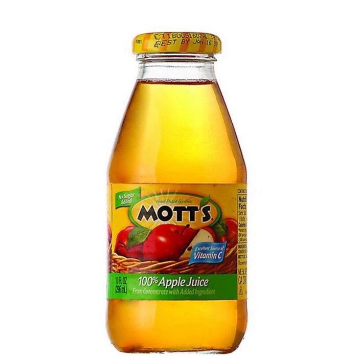 MOTTS 100% APPLE JUICE 10oz