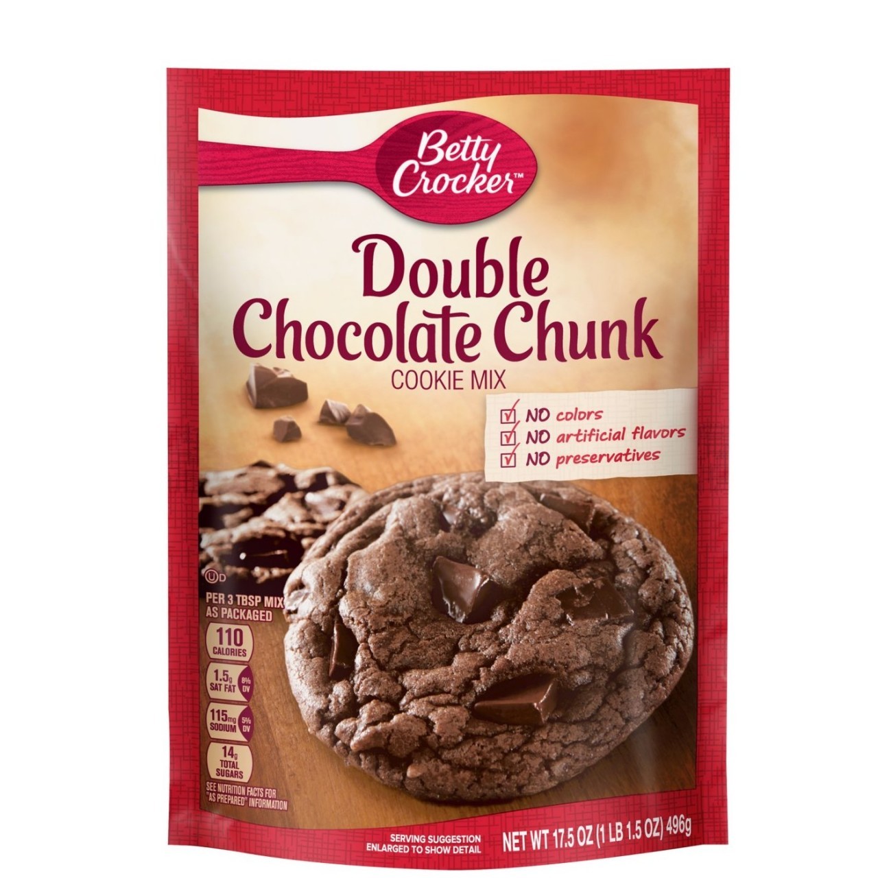 BETTY CRKR COOKIE DOUBLE CHOC CHUNK 496g