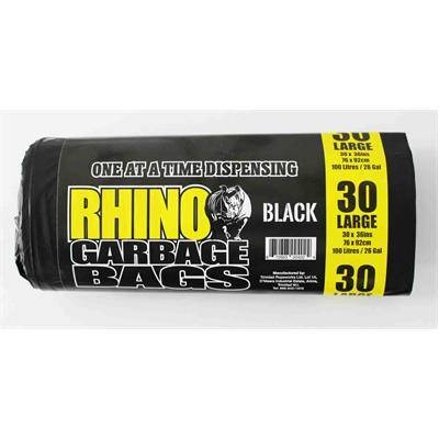 RHINO GARBAGE BAGS 30X36 (LARGE)