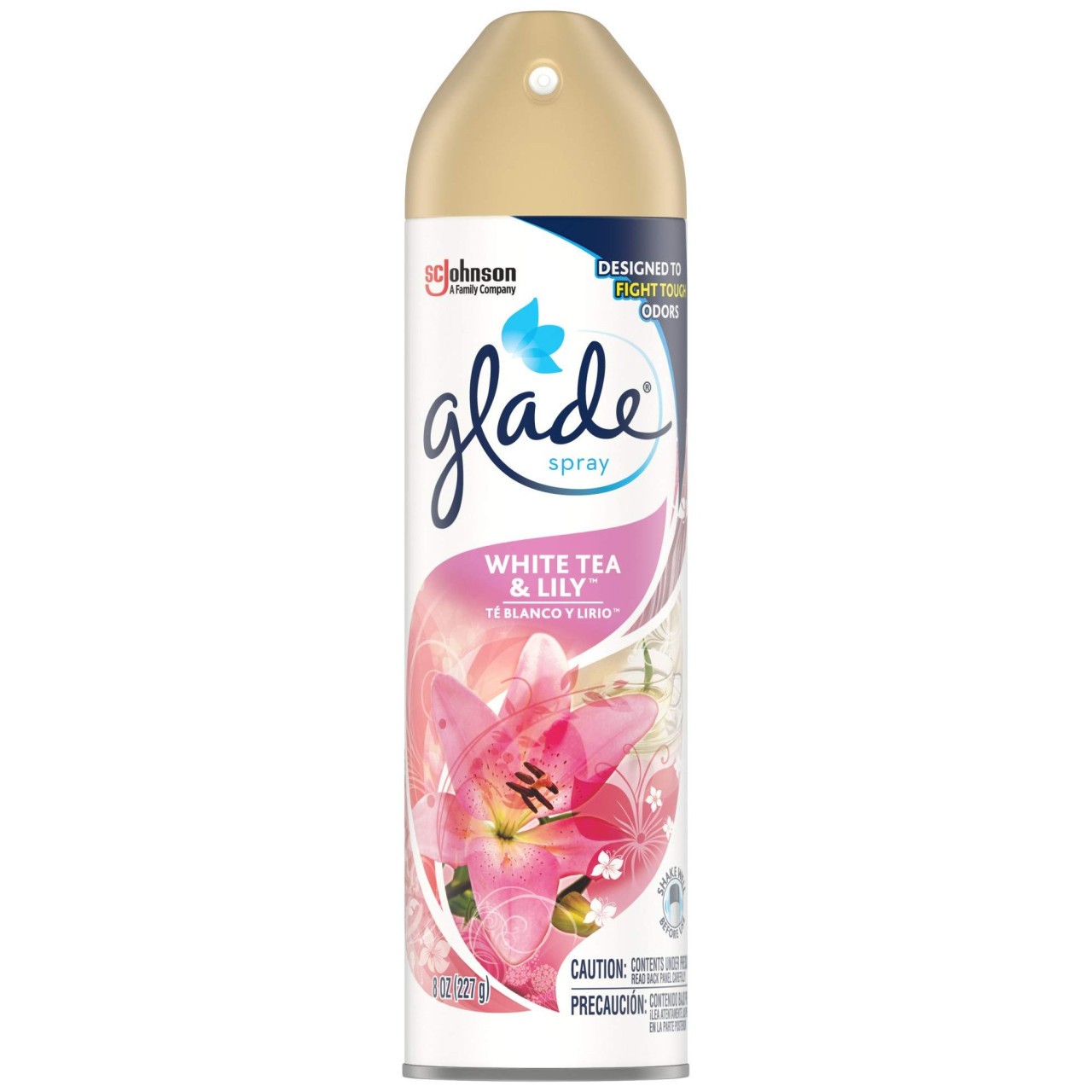 GLADE SPRAY WHITE TEA & LILY 8oz