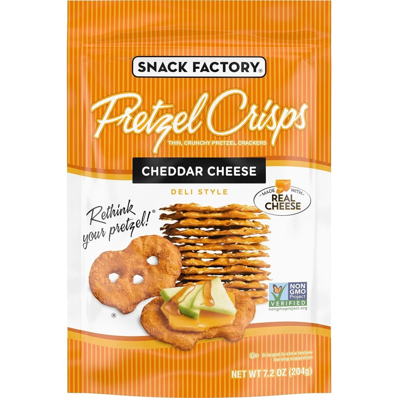 PRETZEL CRISPS CHEDDAR 7.2oz