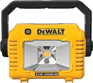 DEWALT 12V/20V MAX LED Work Light, Compact with 360 Degree Rotating Handle, 2000 Lumens of Brightness, Cordless, Bare Tool Only (DCL077B)