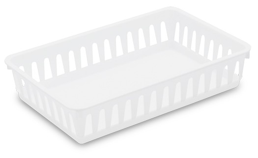 Sterilite 16068024 Mini Storage Tray, White