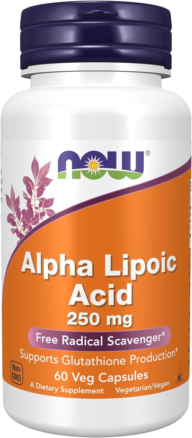 NOW Supplements, Alpha Lipoic Acid 250 mg, 60 Veg Capsules