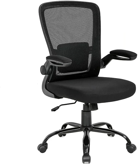 Mimoglad Ergonomic Mesh Computer Chair with Flip-up Armrests , Black