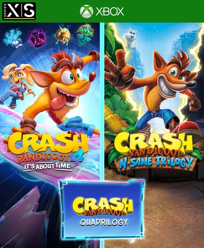 Crash Bandicoot Quadrilogy Bundle Digital Download Key (Xbox One/Series X)