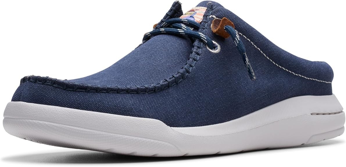 Clarks Mens Driftlite Surf Navy Canvas