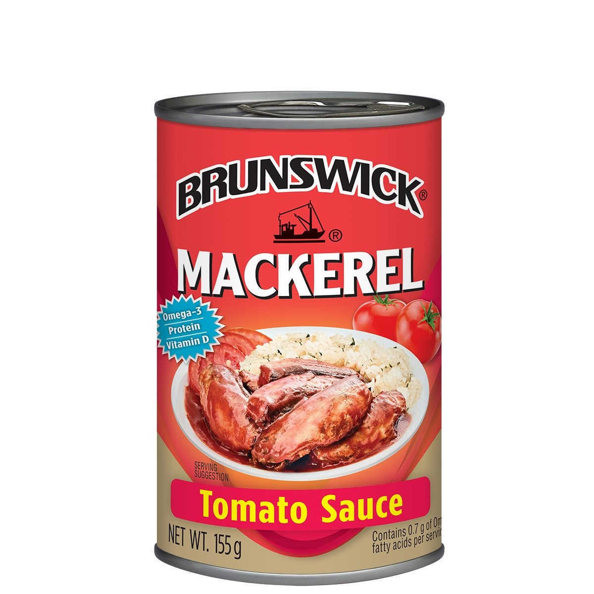 BRUNSWICK MACKEREL TOMATO 155g