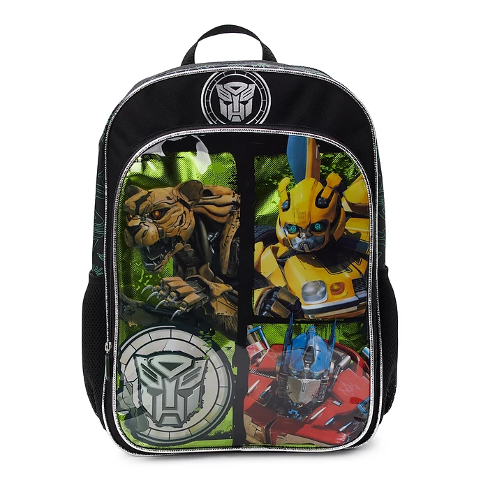 Transformers Rise Of The Beasts 17" School Backpack Padded Straps Laptop Sleeve