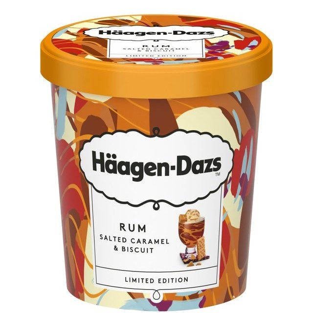 HAAGEN DAZS RUM SALTED CARAMEL 460ml