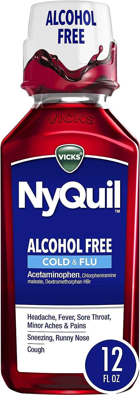 Buy Nyquil Alcohol Free Cold & Flu, 12 oz