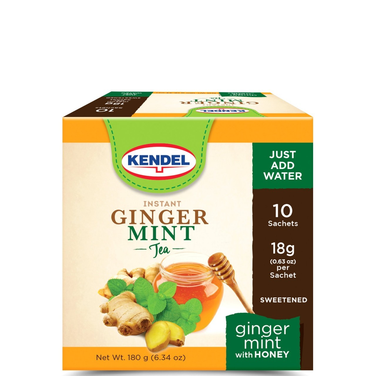 KENDEL TEA GINGER MINT HONEY 10s