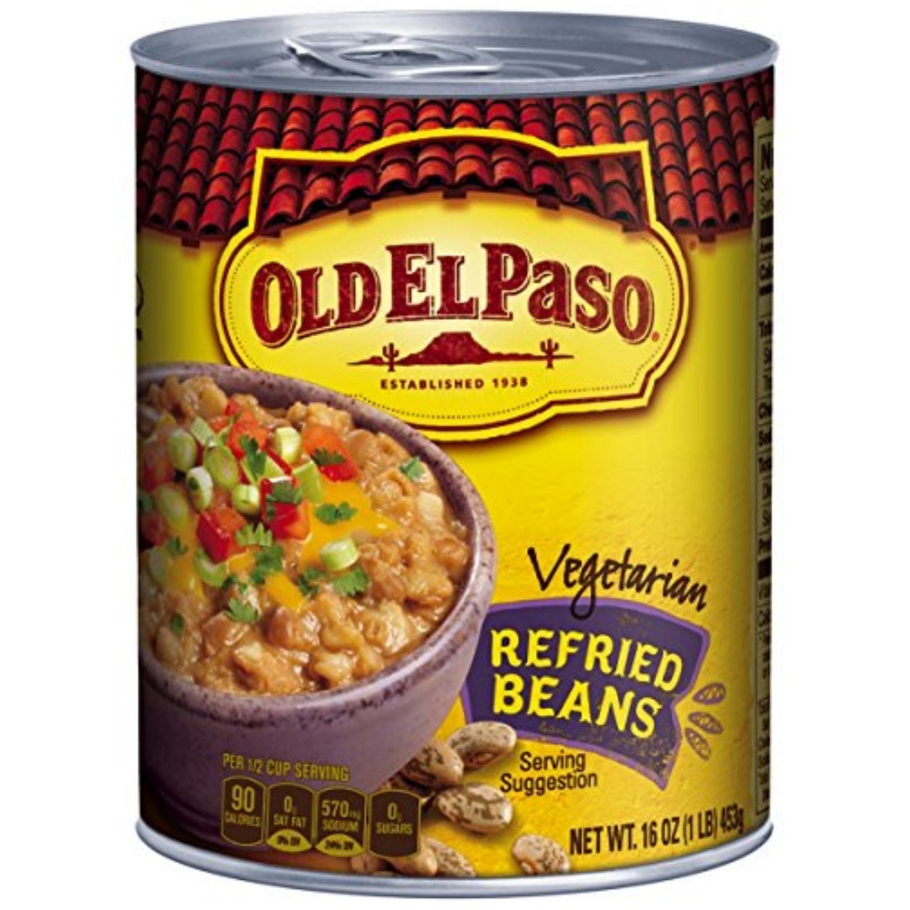 OLD EL PASO BEANS REFRIED VEGETAR 454g