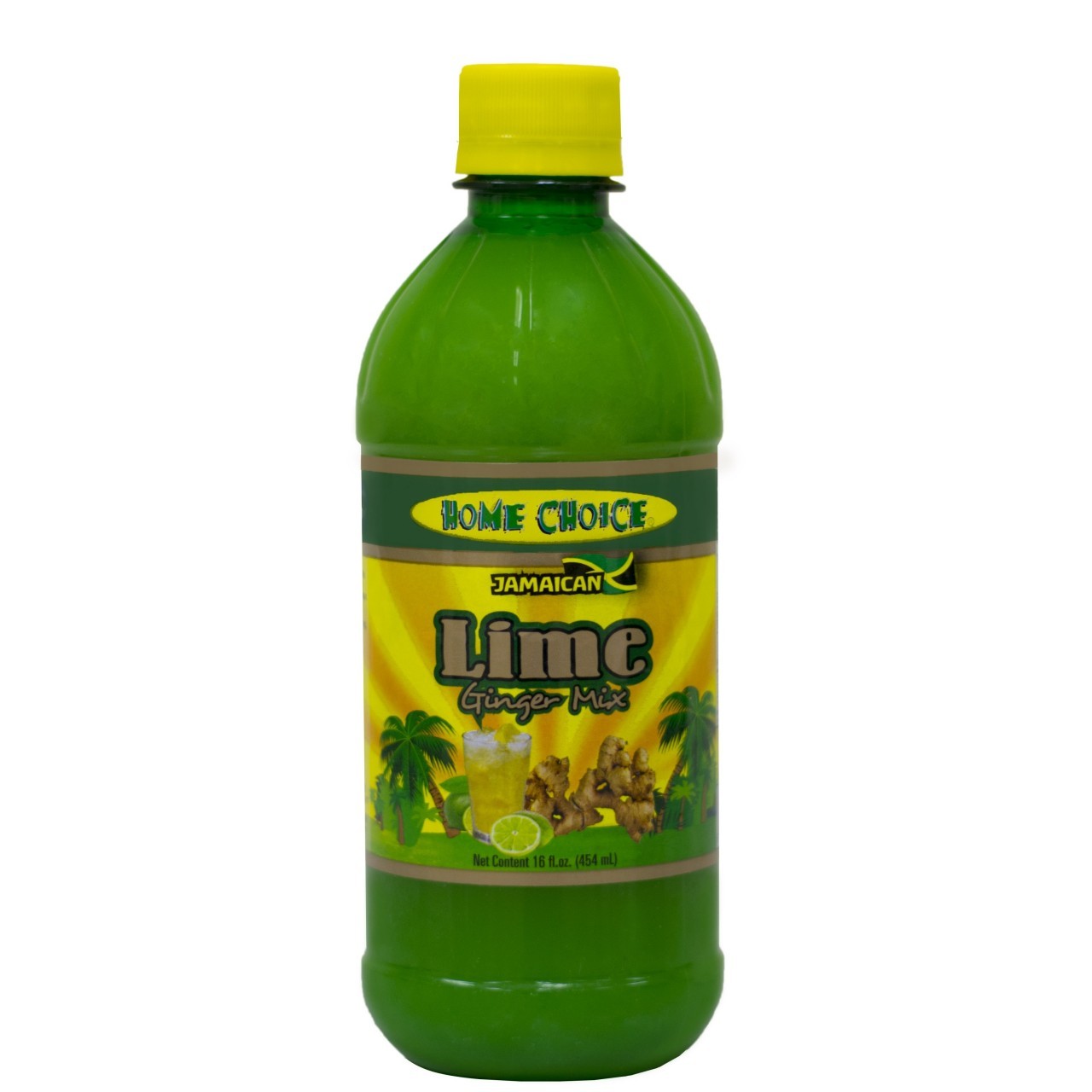 HOME CHOICE LIME JUICE W/GINGER 454ml