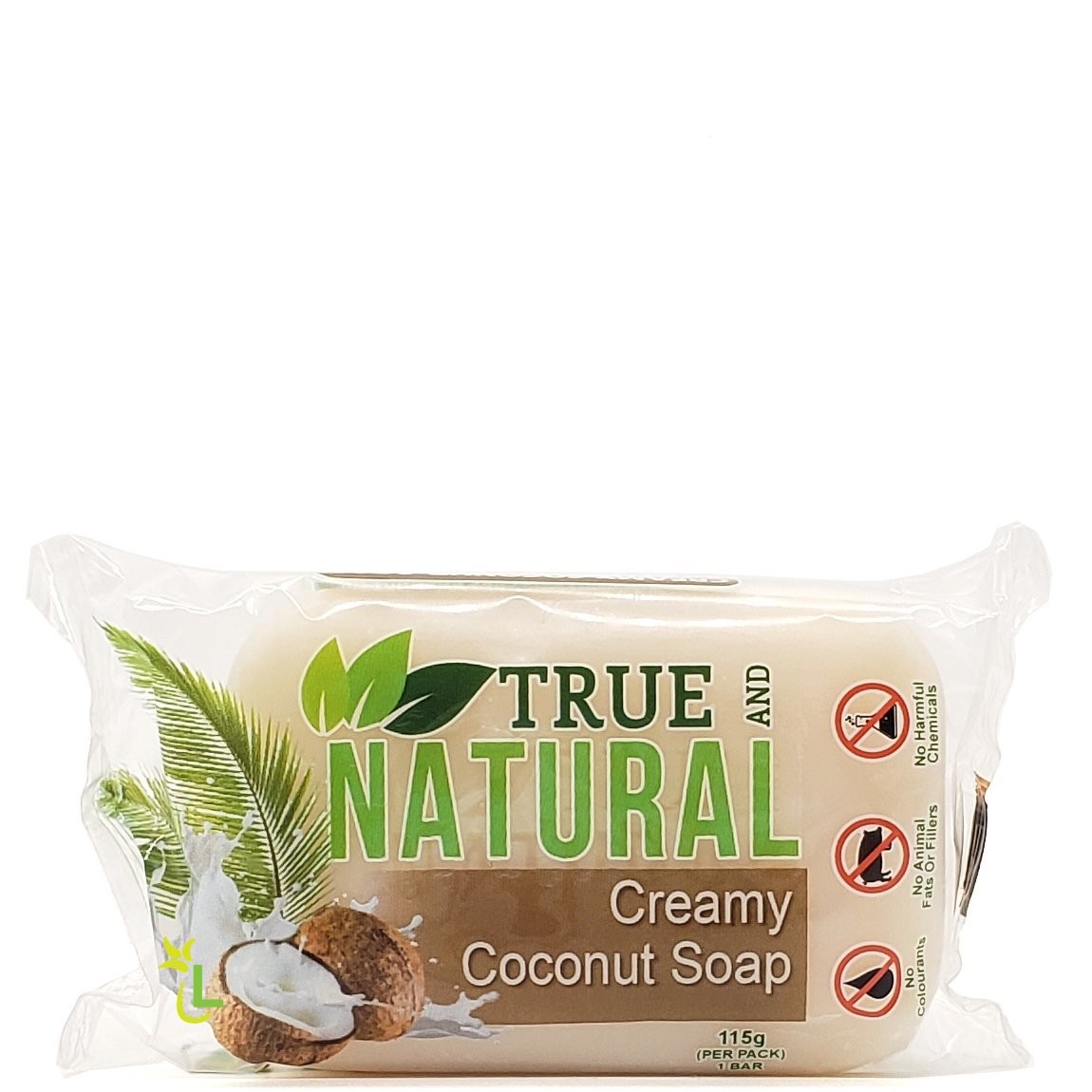 TRUE & NAT SOAP COCONUT POPPY 115g