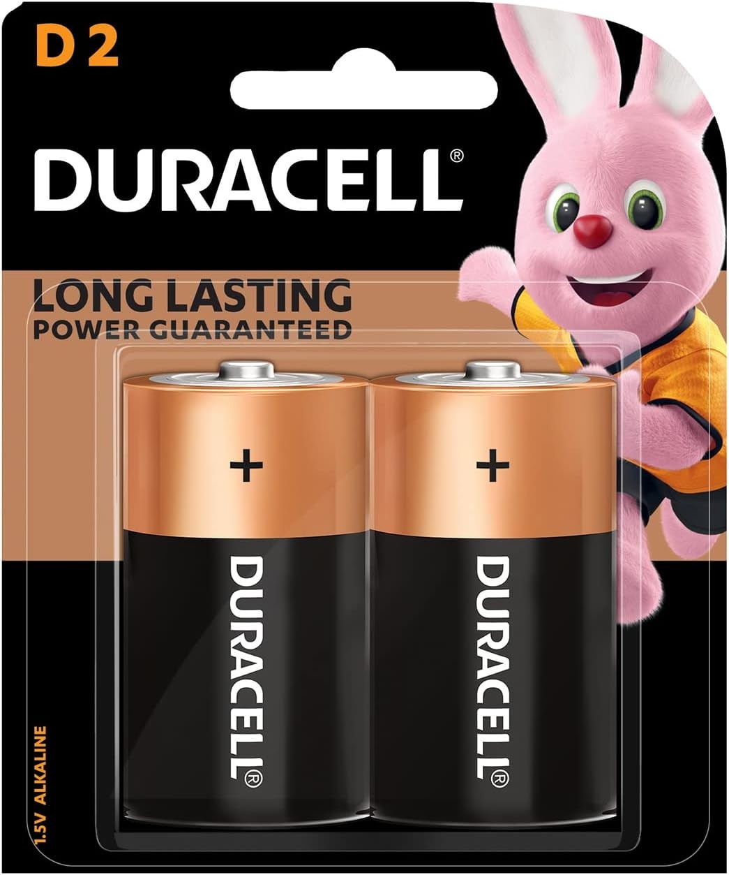 Duracell Alkaline Battery Size D 1.5 V Card 2