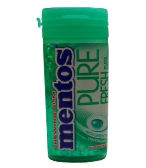 MENTOS GUM PURE WINTER GREEN 15s