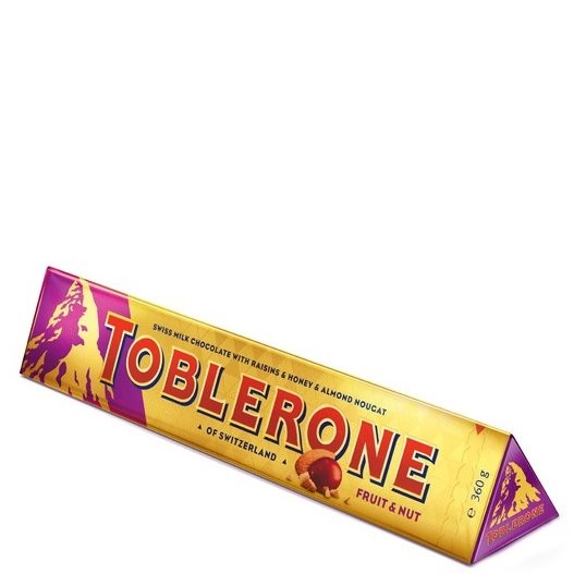 TOBLERONE CHOCOLATE FRUIT & NUT 360g