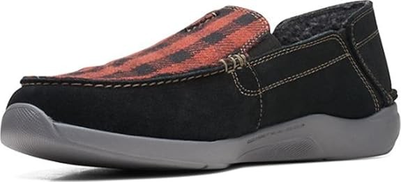 Clarks Mens Gorwin Step : Black Suede