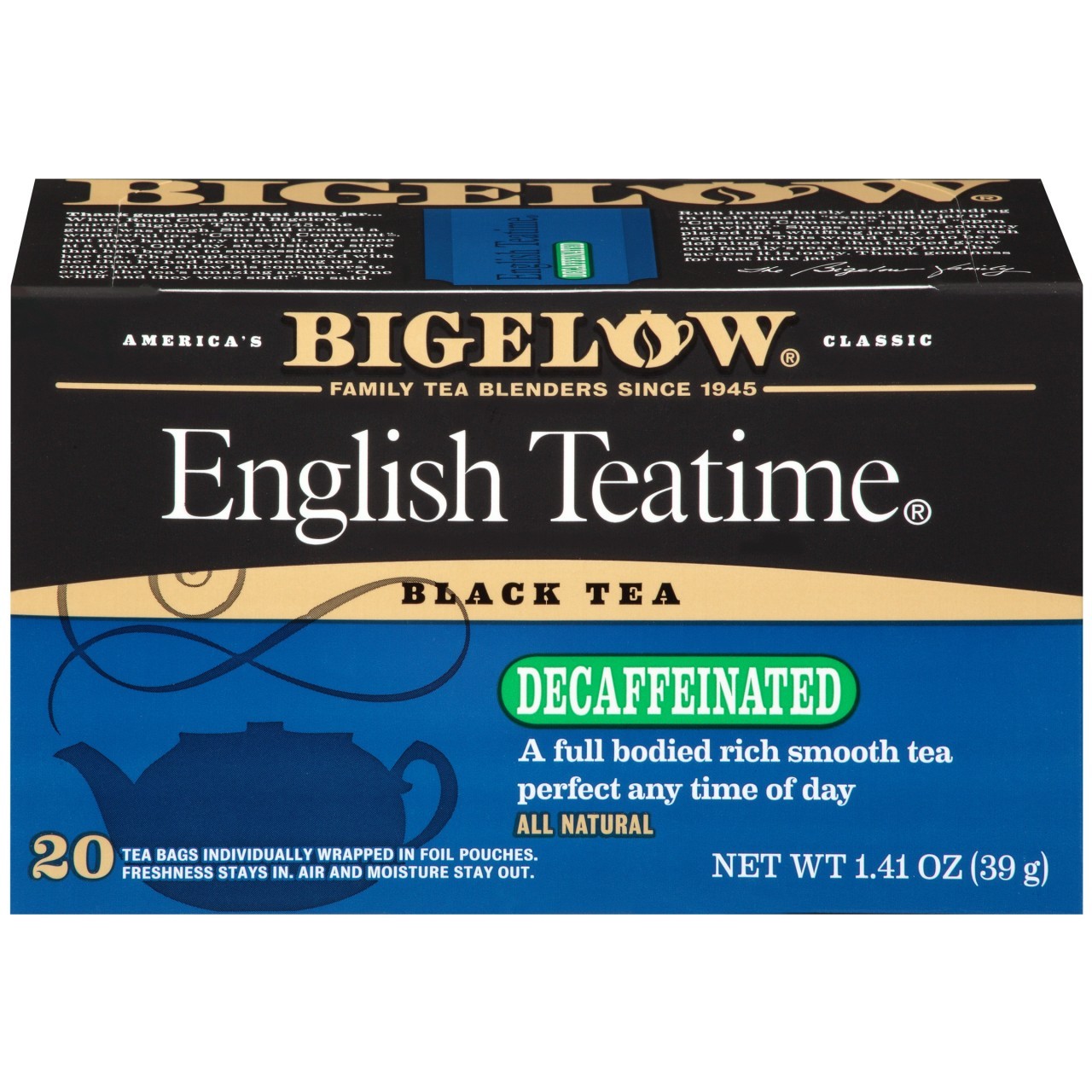 BIGELOW TEA ENGLISH TEATIME DECAF 20s