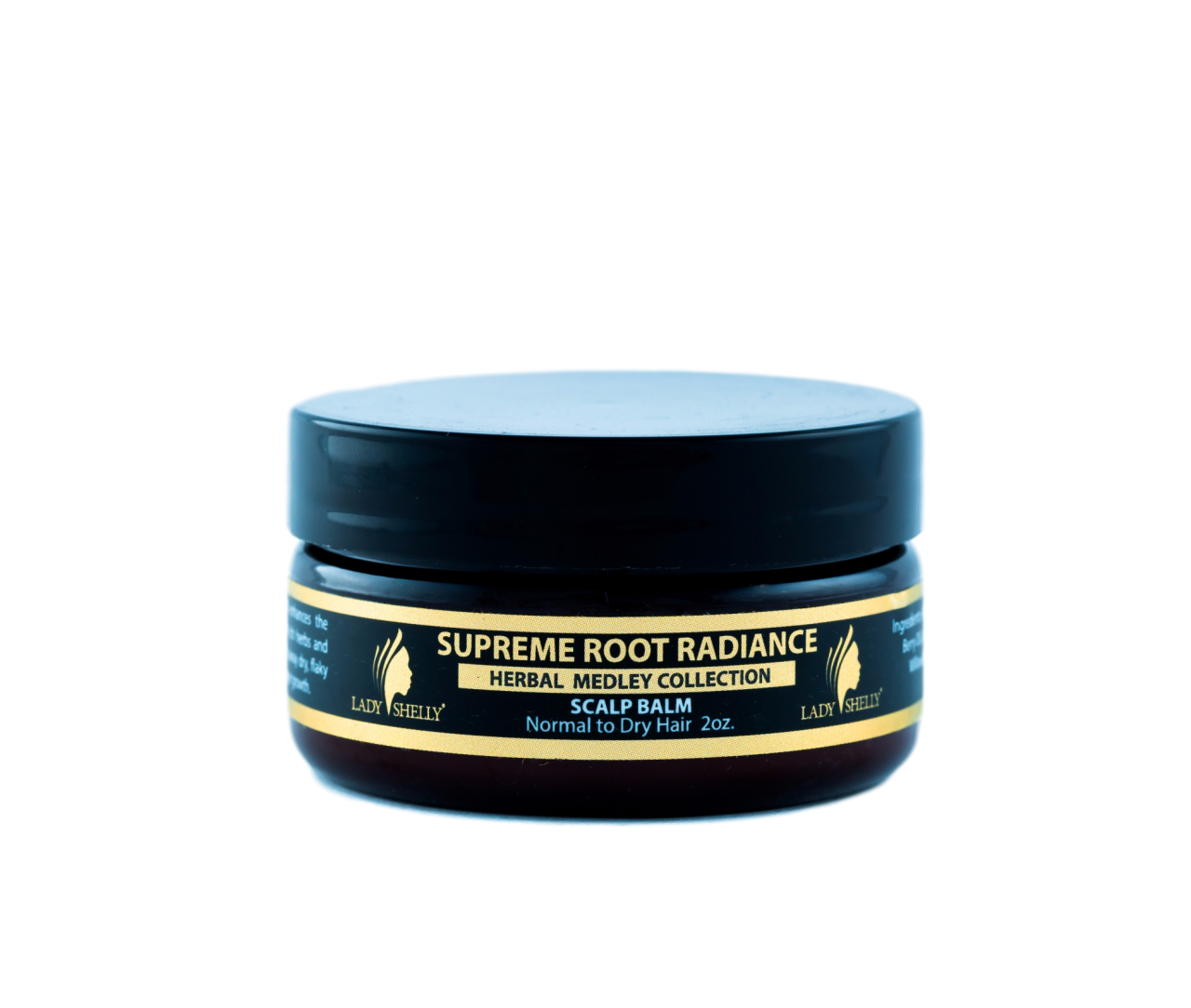 Lady Shelly Supreme Root Radiance Herbal Medley Collection Scalp Balm Normal To Dry Hair 2oz.