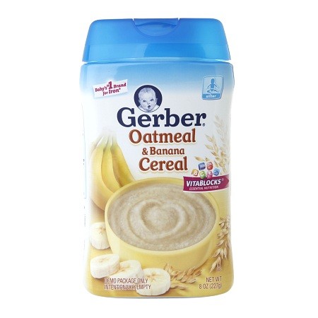 GERBER 1 CEREAL OATMEAL BANANA 227g