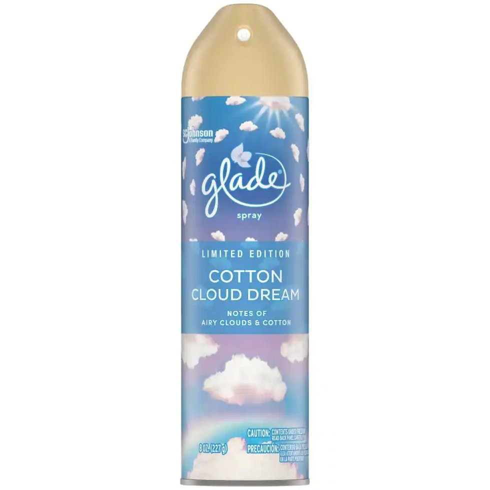 GLADE SPRAY COTTON CLOUD DREAM 8oz