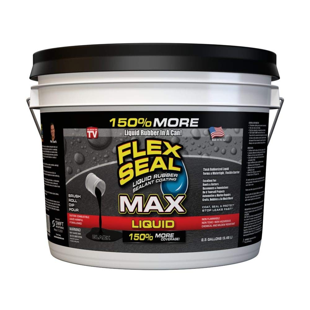 2.5 gal. Black Rubberized Flex Sealant