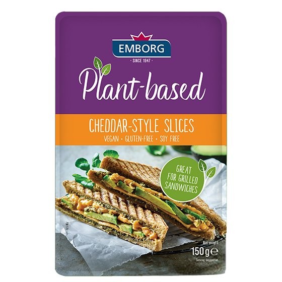 EMBORG PLANT BASED CHEDDAR SLICE 150g