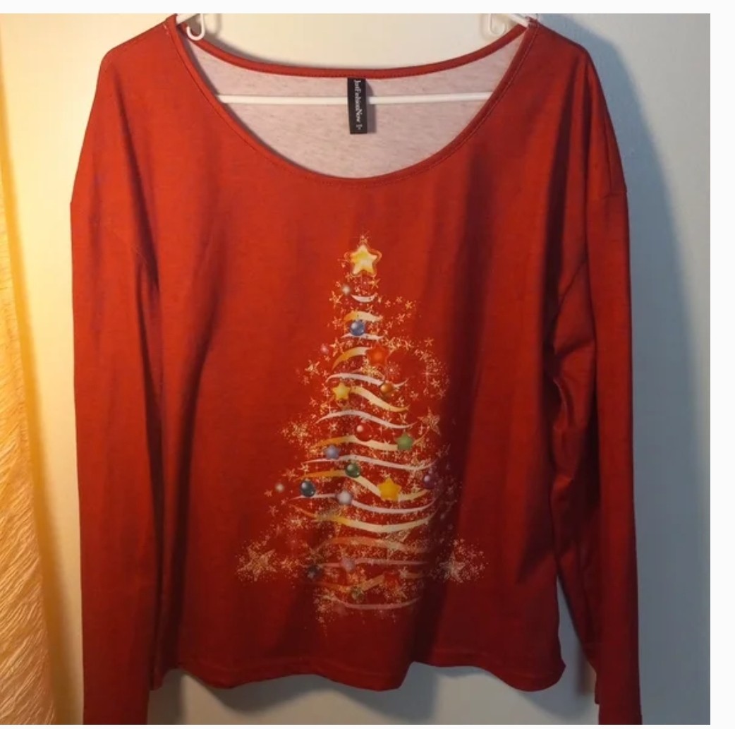 Long Sleeve Christmas Three Top