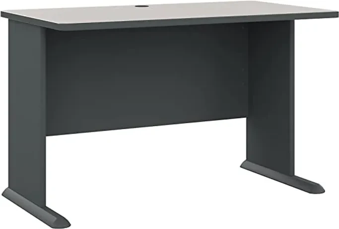 Bush Business 48''W Standard Desk Slate/White