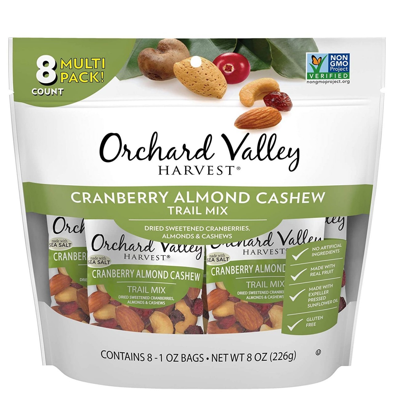 ORCHARD VALLEY CRAN ALMOND CASHEW 8oz