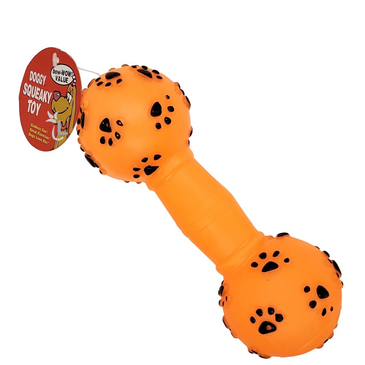 BOW-WOW VALUE DOG TOY NEWS DUMBELL 1ct