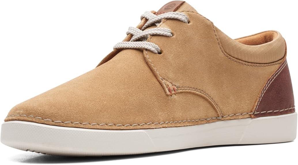 Clarks Mens Gereld Lace : Dark Sand Suede