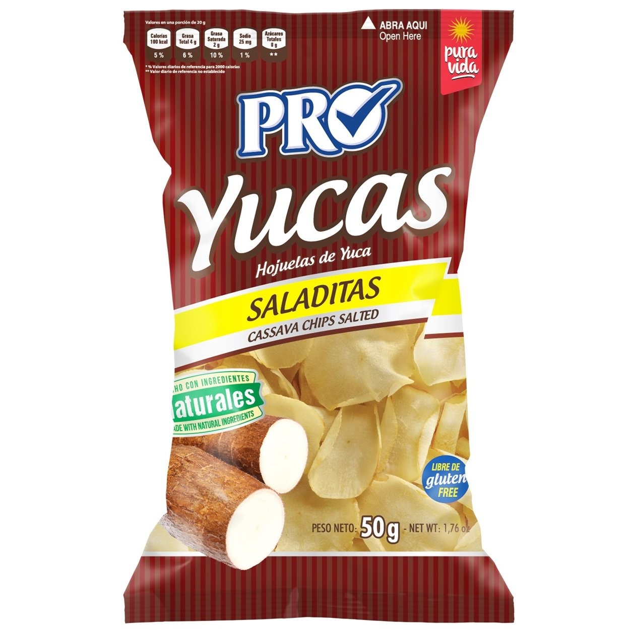 PRO YUCAS SALTED 50g