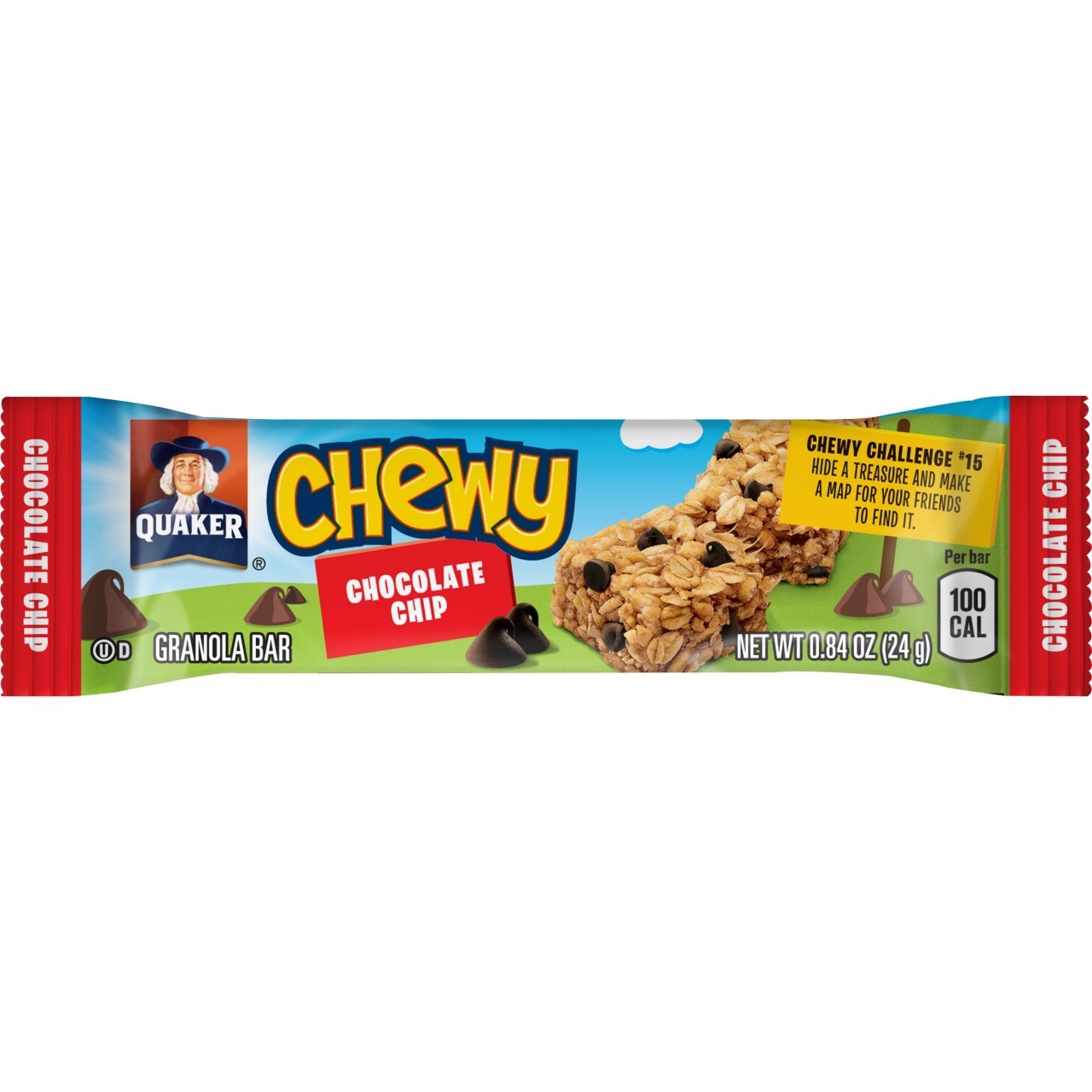 QUAKER CHEWY CHOCOLATE CHIP 24g