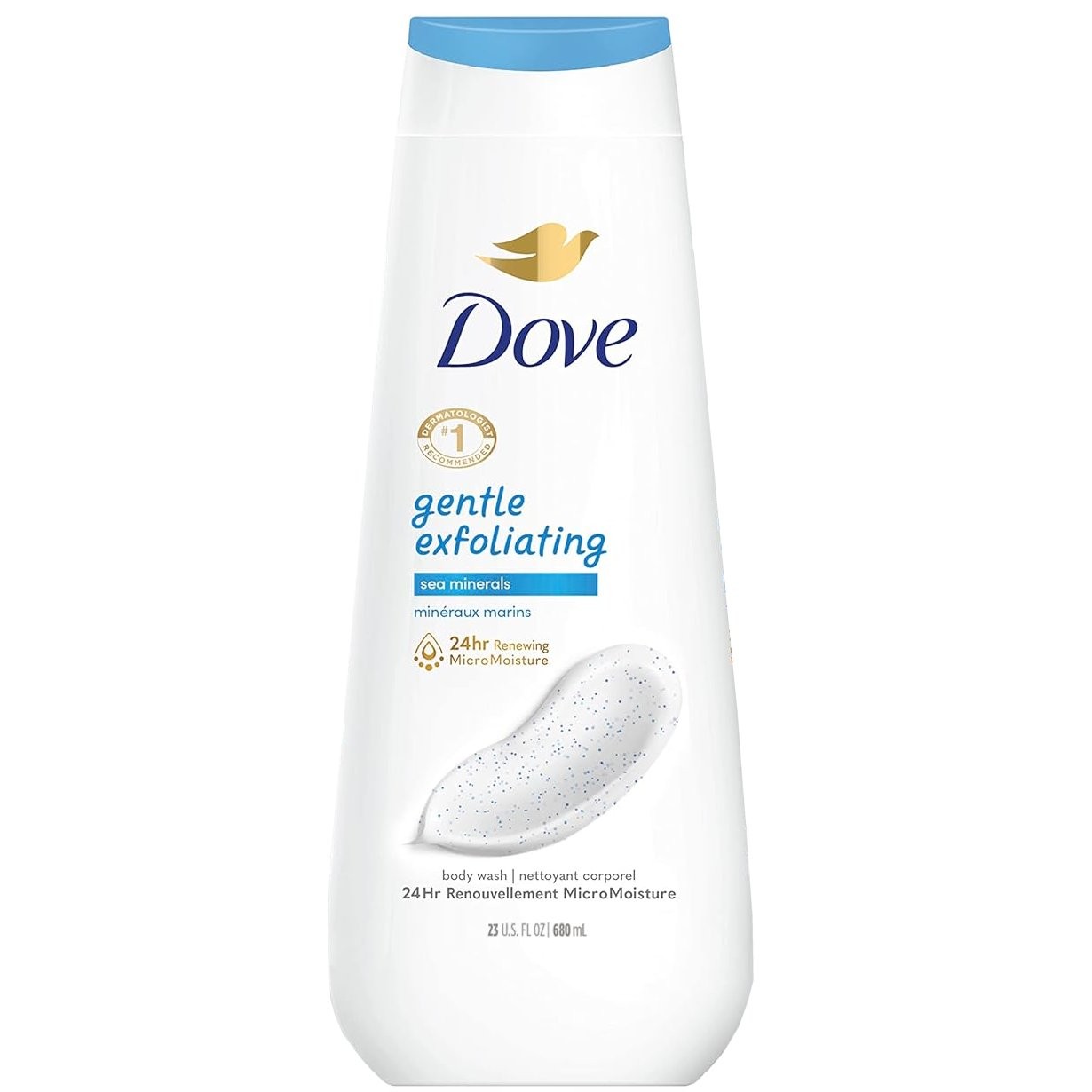 DOVE BODY WASH G/EXFOLIATING 23oz