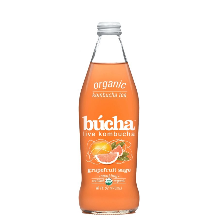 BUCHA KOMBUCHA SPK TEA GRPFRT SAGE 16oz