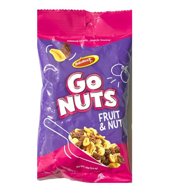 BUTTERKIST GO NUTS FRUIT & NUT 95g