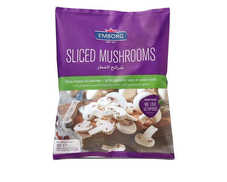 EMBORG SLICED MUSHROOMS 450g