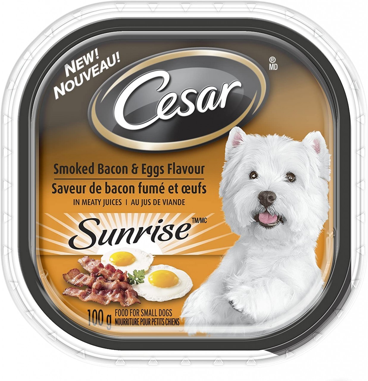 CESAR SMOKED BACON & EGG 100g